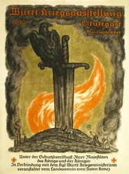 Wurtt, War Exhibition, 1916 Stuttgart May-September, pub. in Stuttgart, 1916